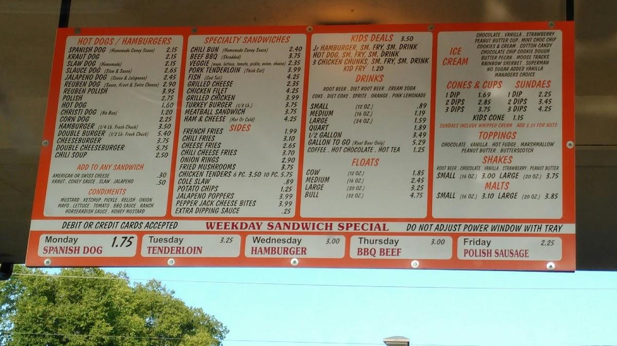 Menu At B-K Root Beer Fast Food, Troy, Stone Cir Dr