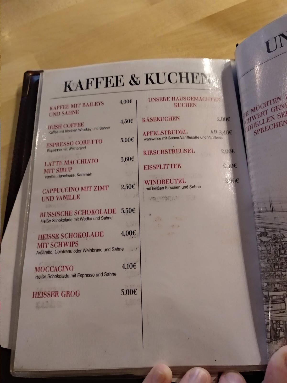 Antik Cafe Speisekarte Speisekarte Bkehxx