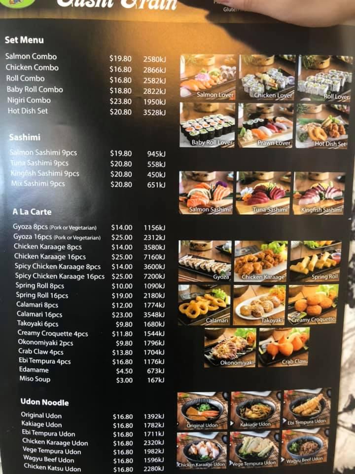 Sushi Train (Surfers Paradise) Menu Takeout in Gold Coast, Delivery Menu &  Prices