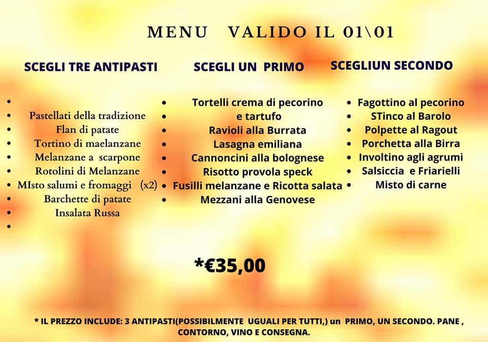 Menu di Ristorante Fonte Meravigliosa Ciopa Blu 