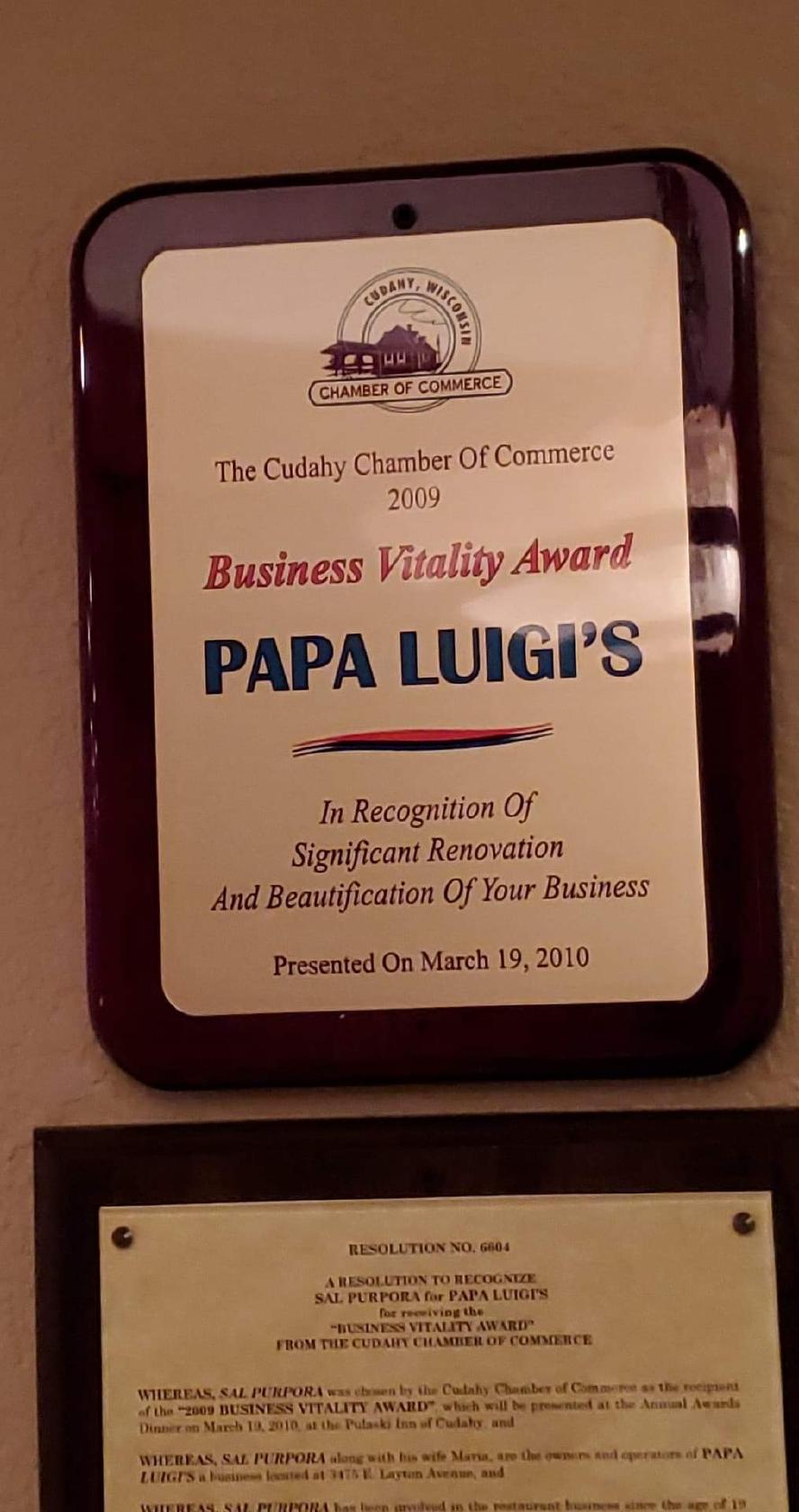 Papa Luigi's, 3475 E Layton Ave in Cudahy - Restaurant menu and reviews