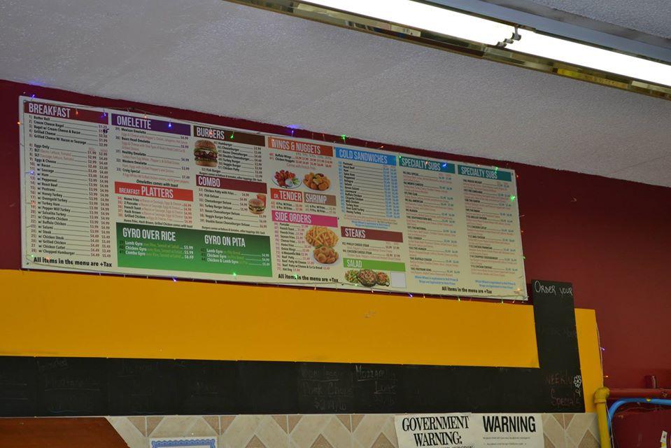 Carta del restaurante Twin Deli, Lynbrook