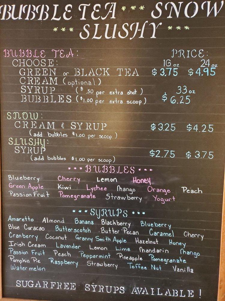 Menu at The Tea House, East Tawas