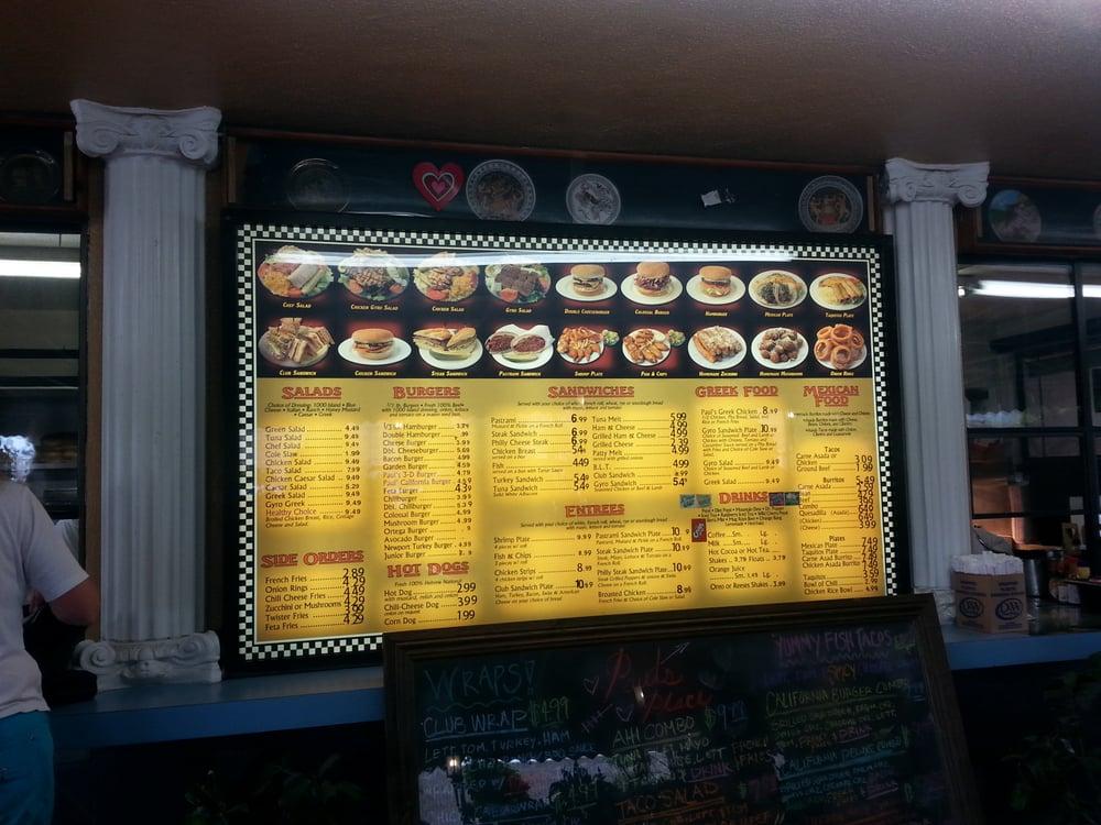 Menu at Paul's Place restaurant, Los Alamitos, Los Alamitos Blvd 2332