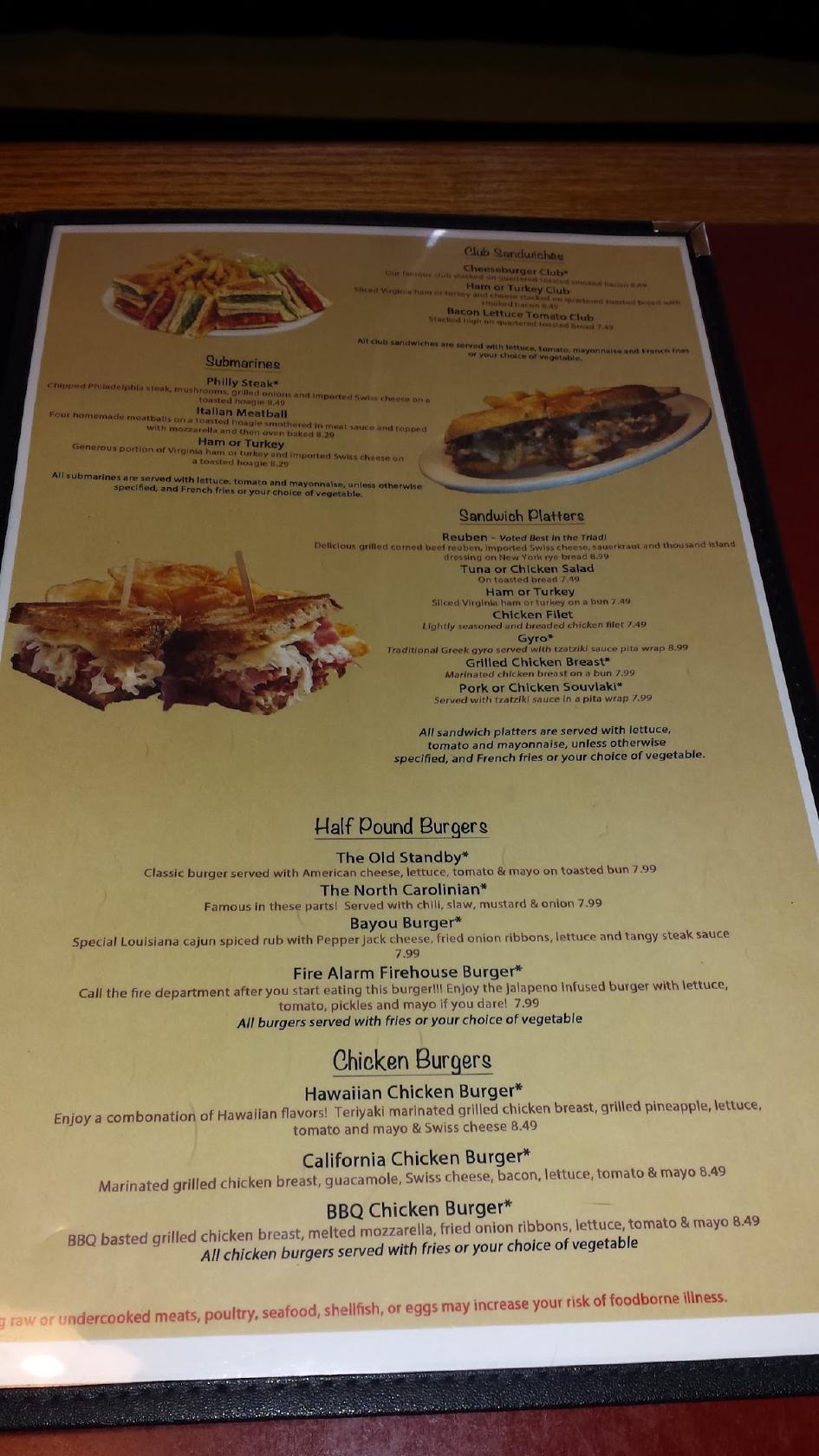 Menu at Plaza Restaurant, Kernersville, 806 NC66