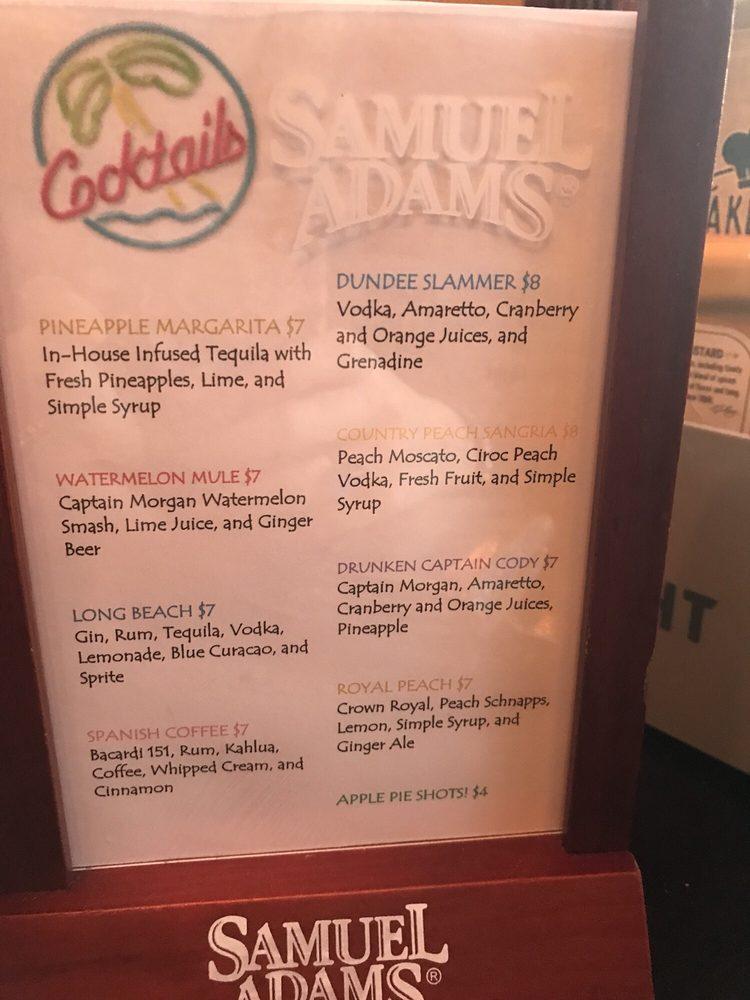 Menu at Bamboozels pub & bar, West Dundee