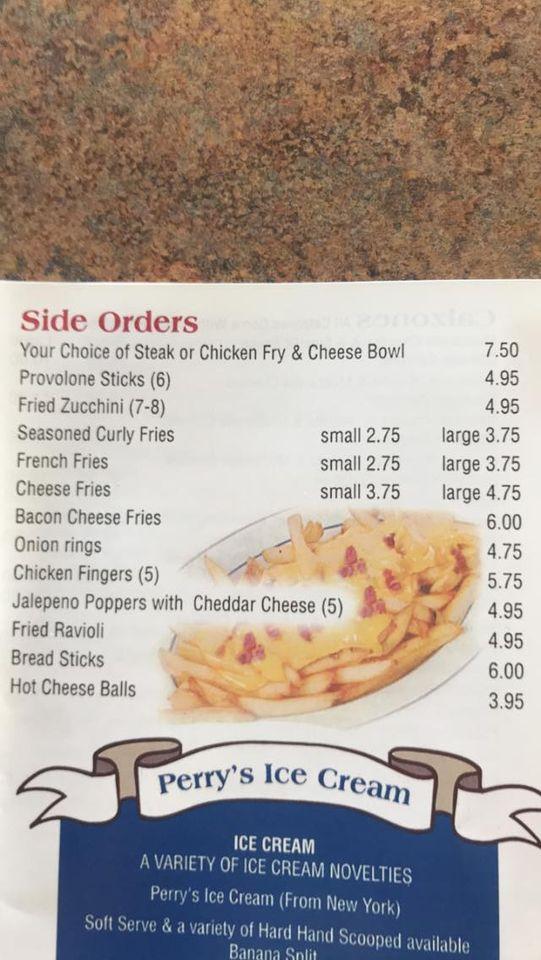 Menu at Candito’s Pizzeria and Ice Cream Parlor, Ellwood City