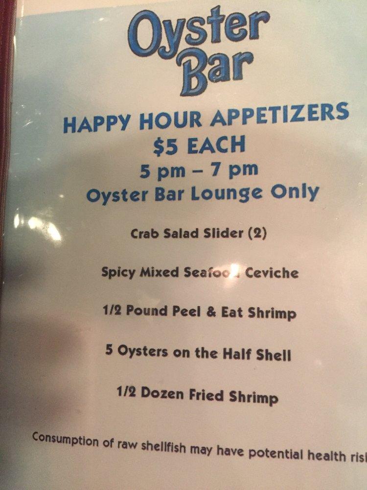 Menu at Oyster Bar, Sparks, Nugget Ave