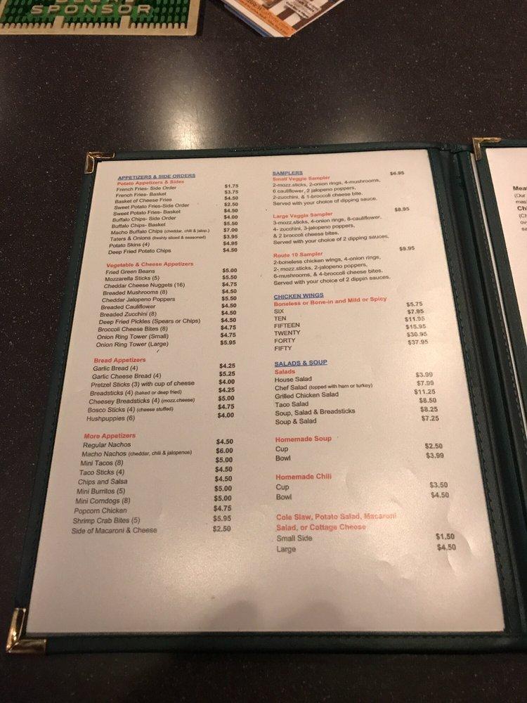 Menu at Judson's Route 10 Bar & Grill, North Judson