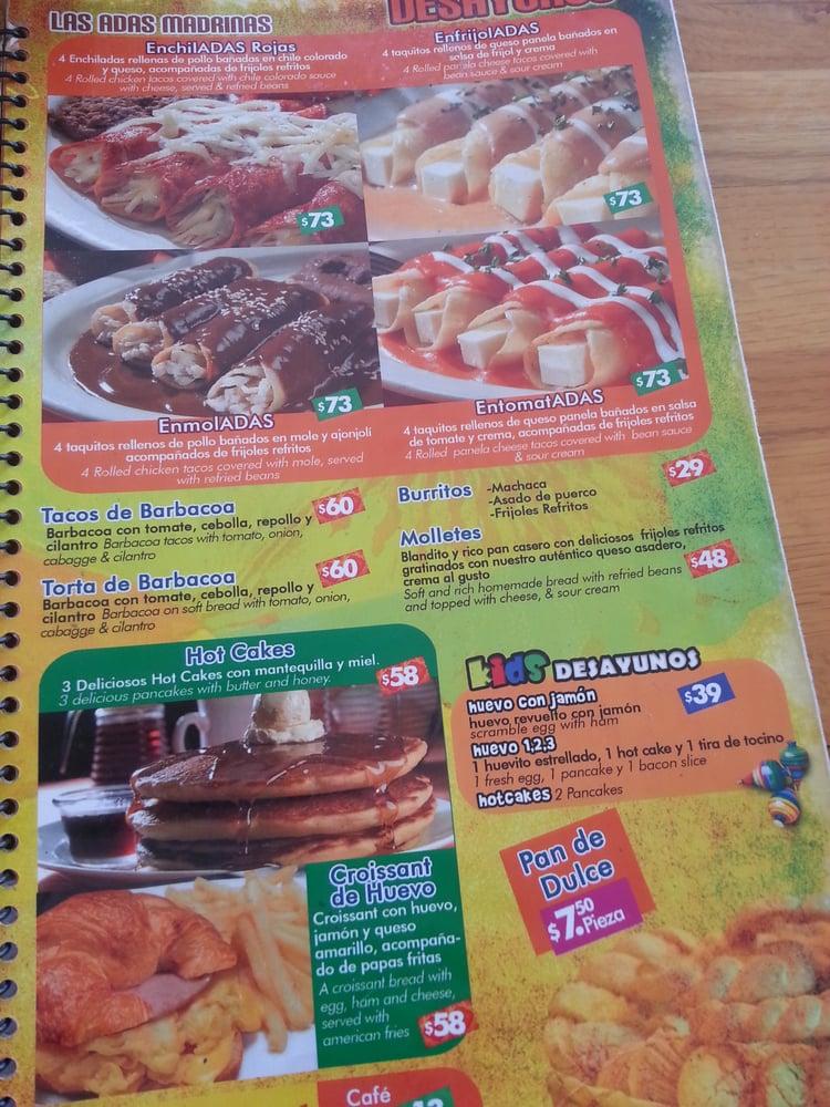 Carta del restaurante Chih'ua tacos y cortes Periférico del la juventud