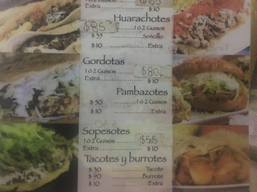 Carta del restaurante Los Machetes del Playa, Playa del Carmen, Av