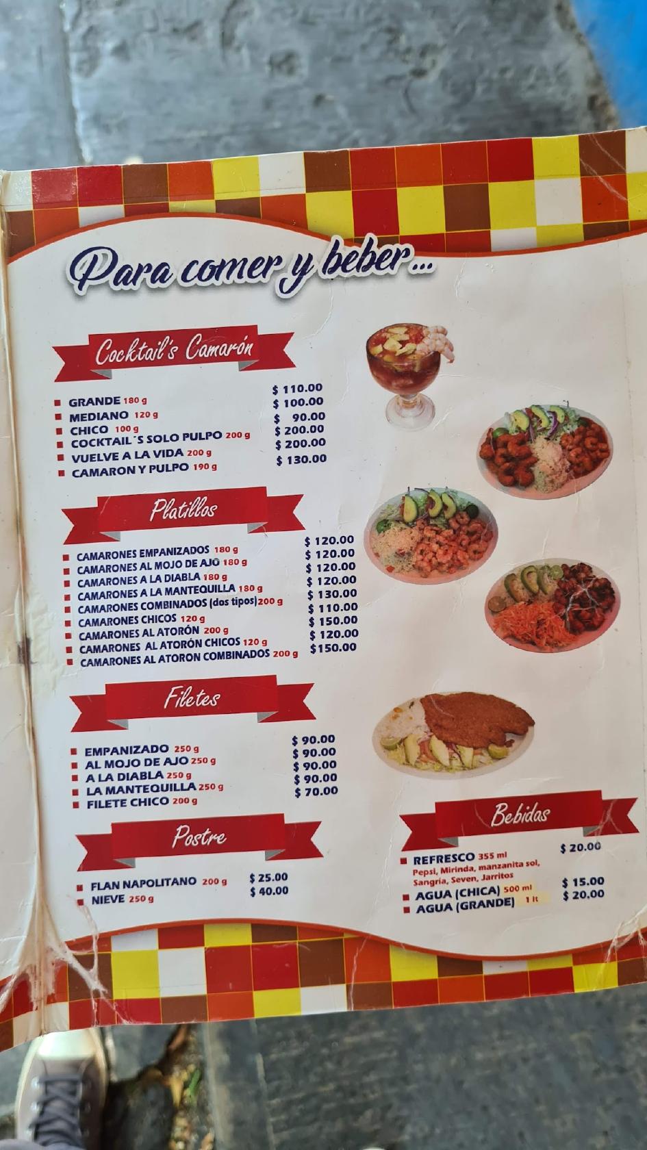 Carta Del Restaurante Mariscos El Ator N Zapopan Calz Federalismo