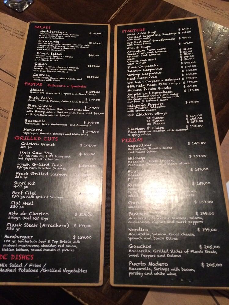 Menu at San Teo pub & bar, Santiago de Querétaro, Del Manzano 1