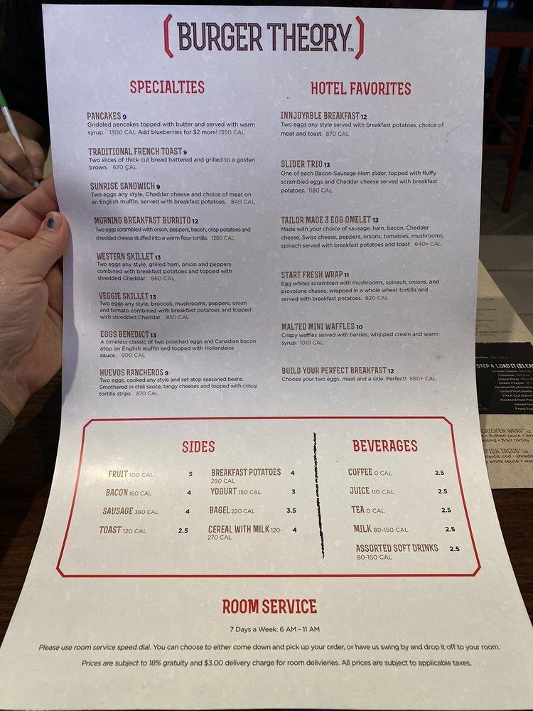 Menu at Burger Theory Yuma pub & bar, Yuma