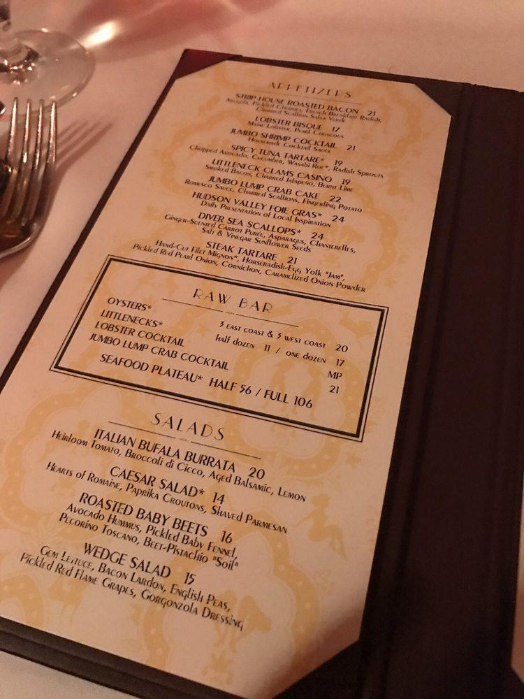 Menu at Strip House Steakhouse, West New York, 15 W 44th St