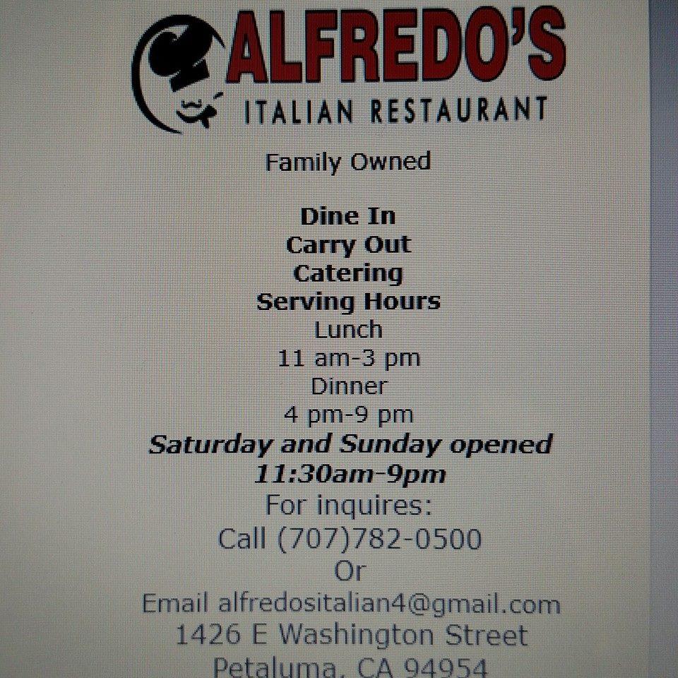 R4c7 Alfredos Italian Restaurant Menu 