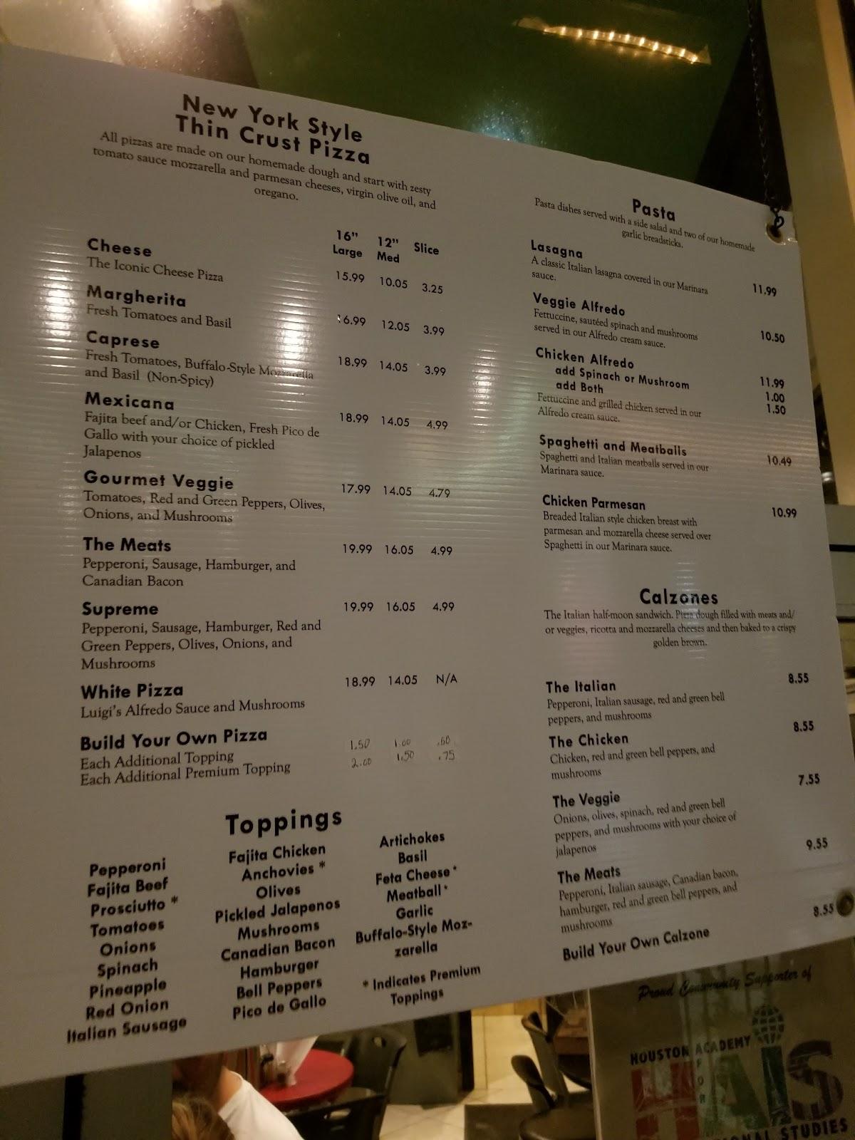 Carta del pub y bar Axelrad Beer Garden, Houston
