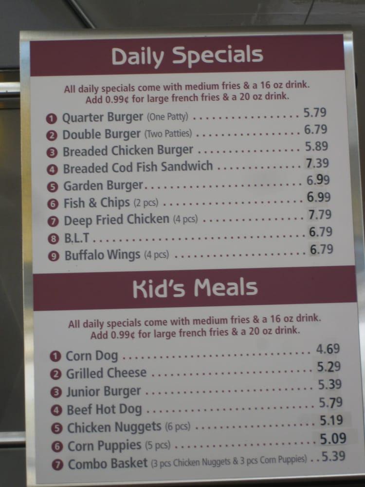 Menu at Classic 101 Burgers & Shakes restaurant, Belmont