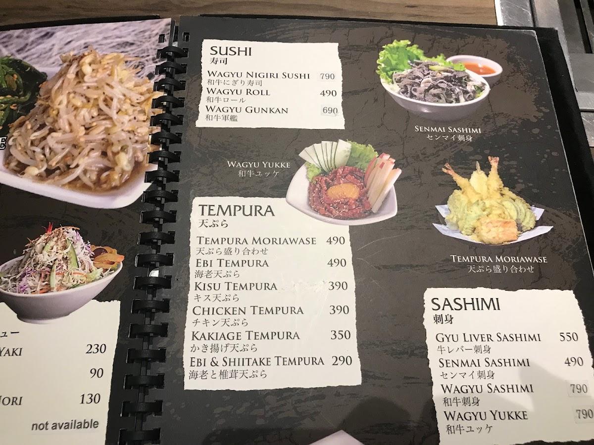 Menu at YOKOHAMA Meat Kitchen restaurant, Makati, Jupiter