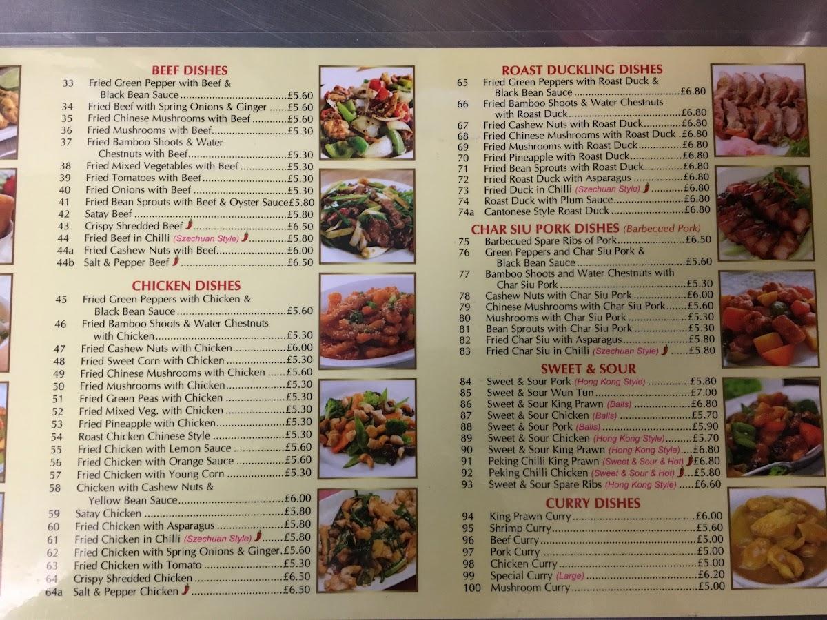 Menu at Imperial Chef fast food, Chipping Norton