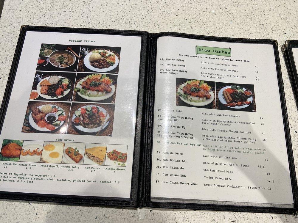 Menu at Pho Super Bowl Alhambra restaurant, Alhambra