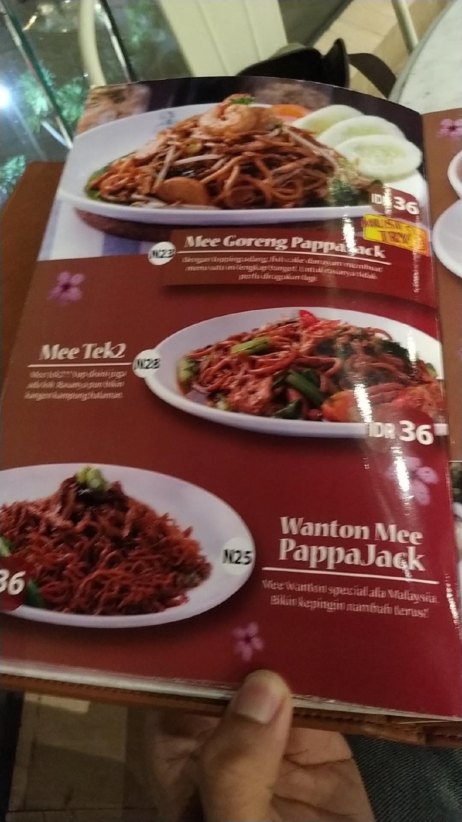 Menu at Pappa Jack Tunjungan Plaza 6 restaurant, Surabaya, Level 4