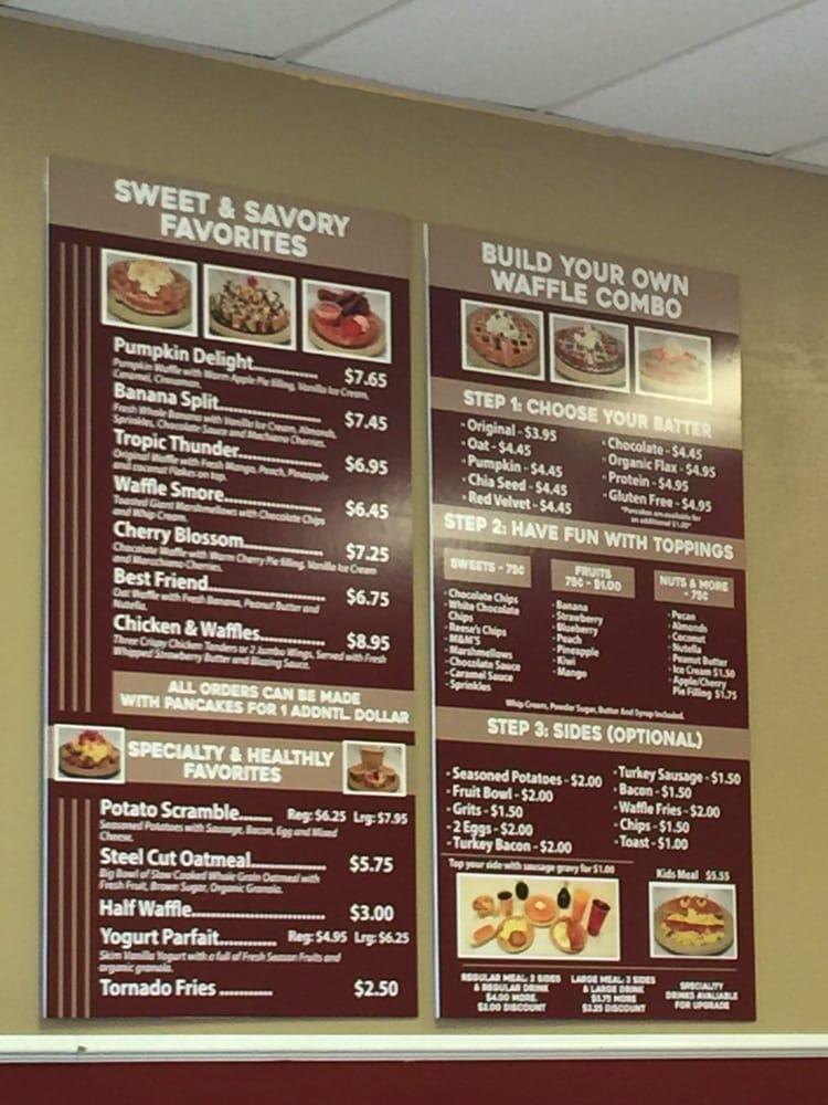 Menu at Waffles Café pub & bar, North Las Vegas, N Aliante Pkwy 103