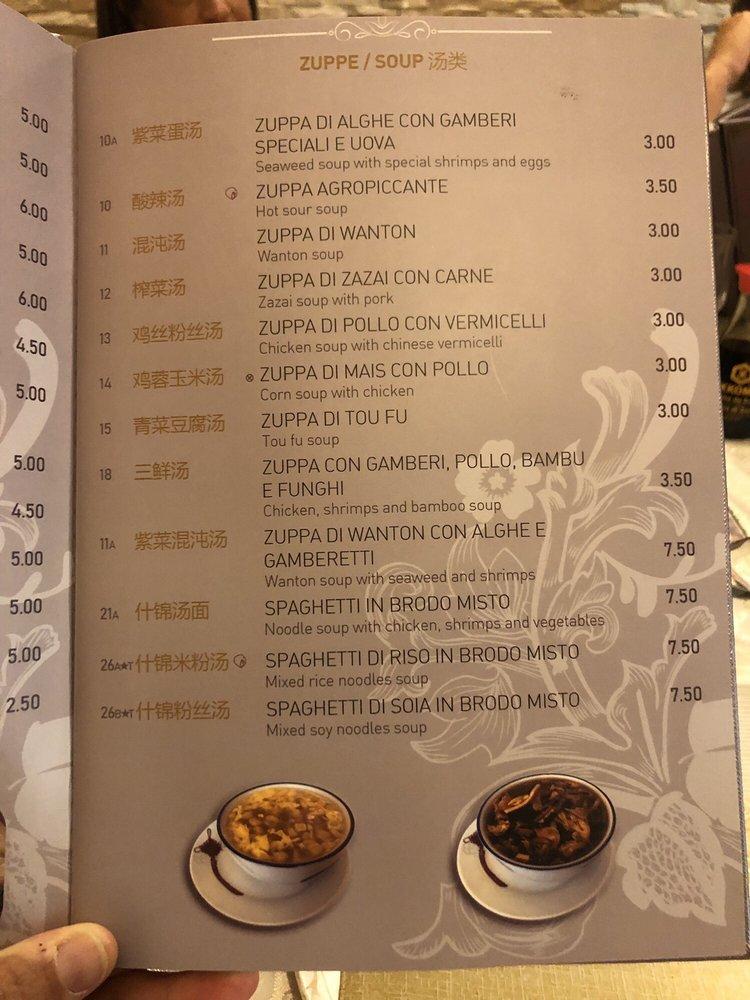 Menu Da Hang Zhou Da Sonia Ristorante Roma Via Principe Eugenio 82 Ingresso In Via Bixio 55