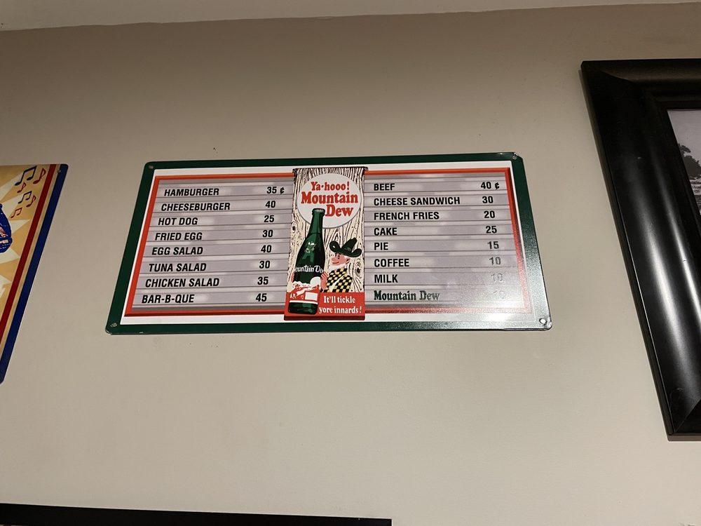 Menu at Peach City fast food, Brigham City