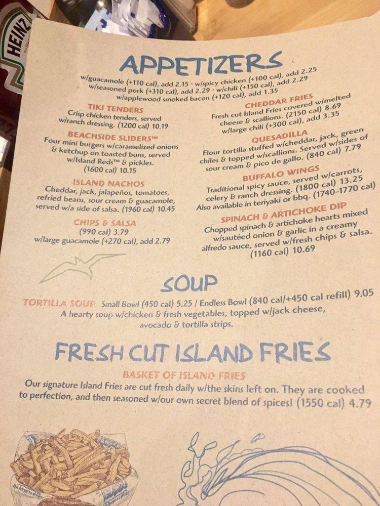 Menu at Islands Restaurant Pasadena, Pasadena, E Foothill Blvd