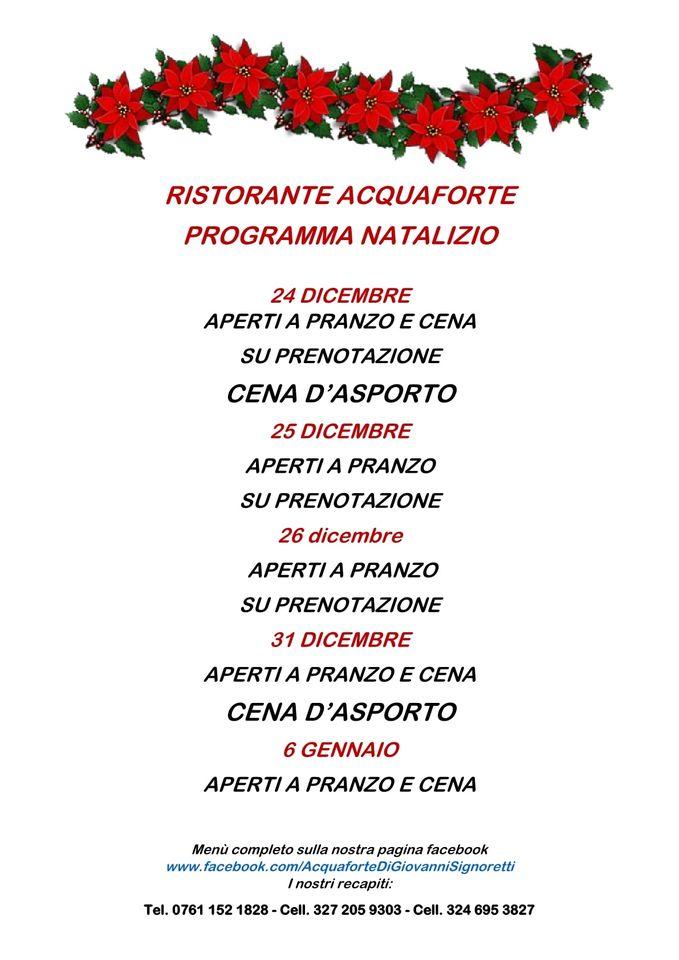 Speisekarte von Acquaforte restaurant, Fabrica di Roma