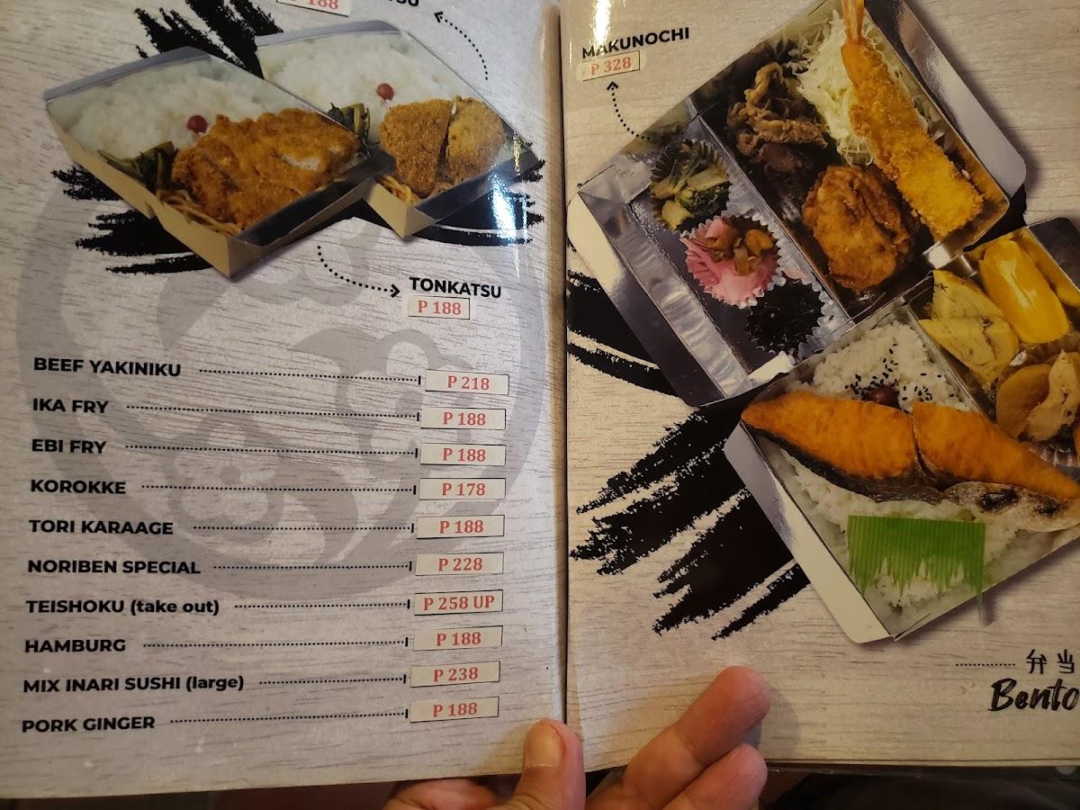 Menu at Yamazaki Grocery and Restaurant Makati