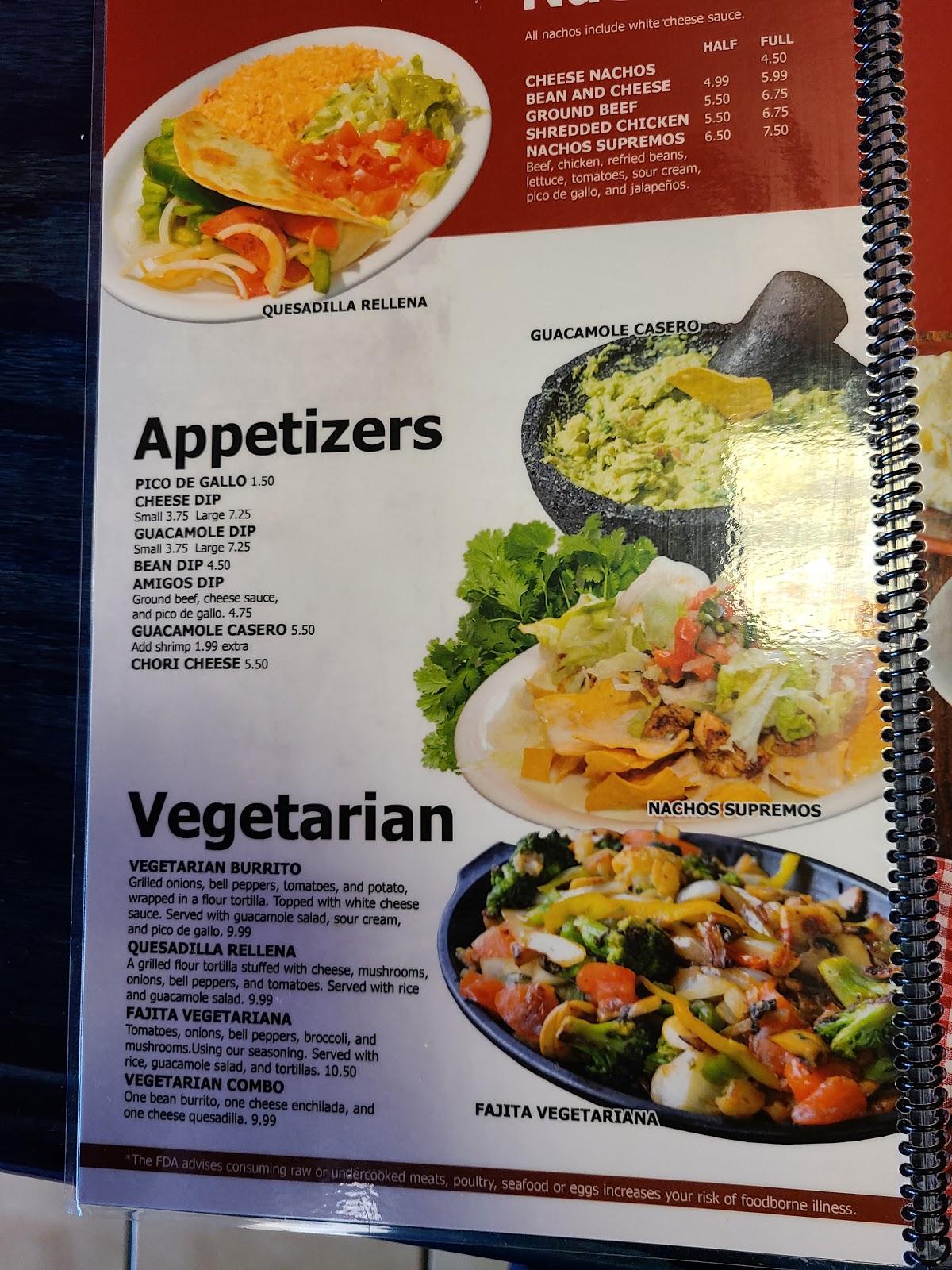 Menu at Jalisco Taqueria & Grill restaurant, Oxford