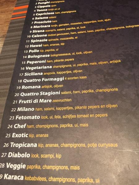 Menu At Resto Karaca Edegem