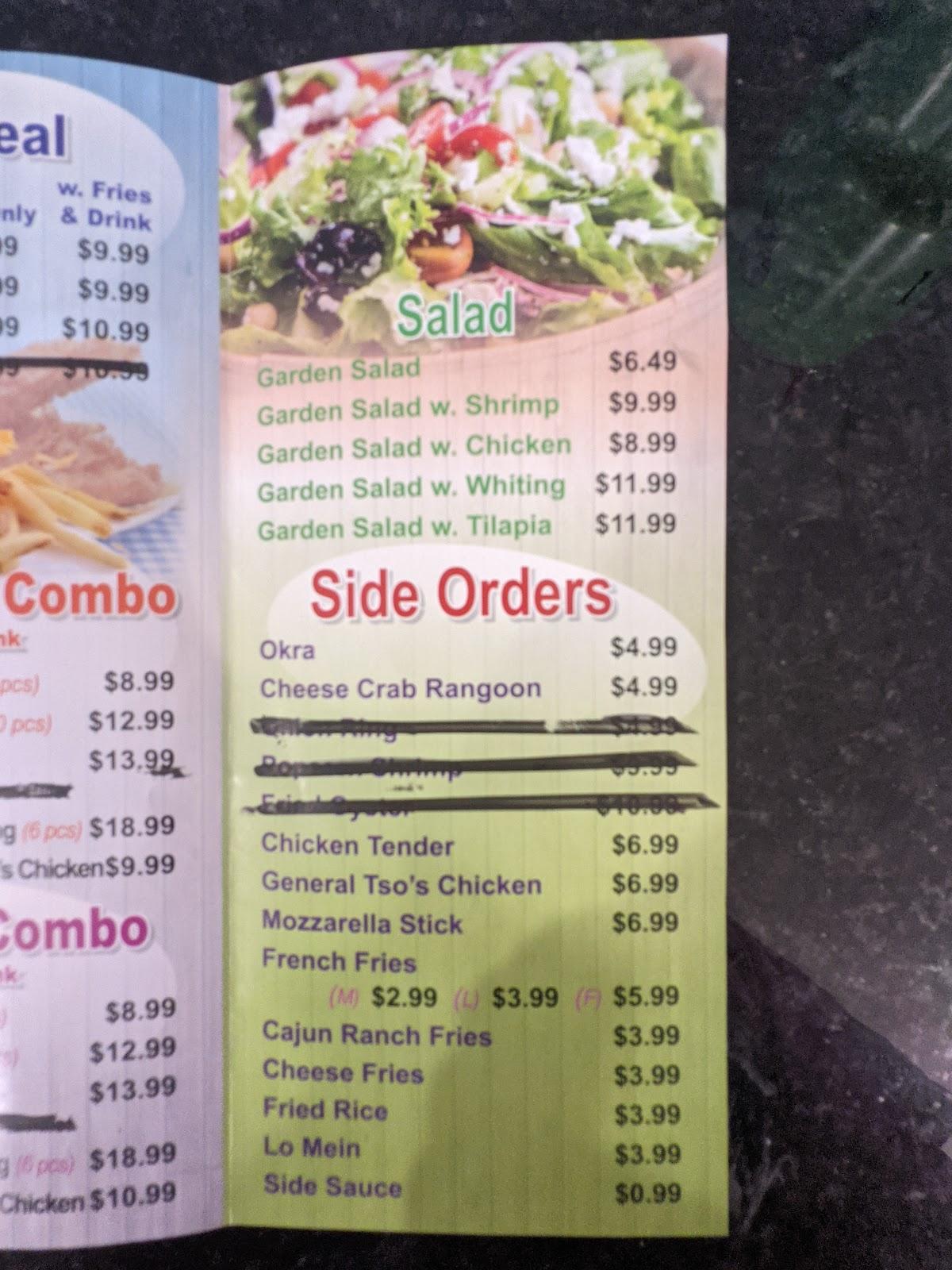 Menu at JJ Wings restaurant, Jonesboro