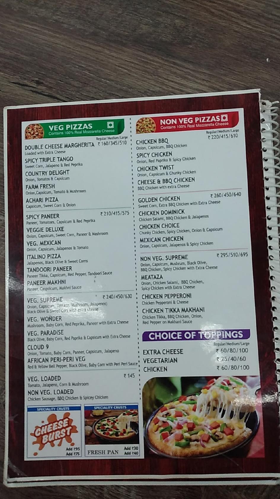 Menu at Dominick Pizza Mahilpur, Mahilpur