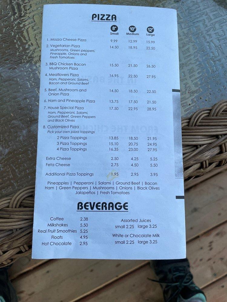 Menu at T&T Iron Horse Cafe, Waskatenau, AB28