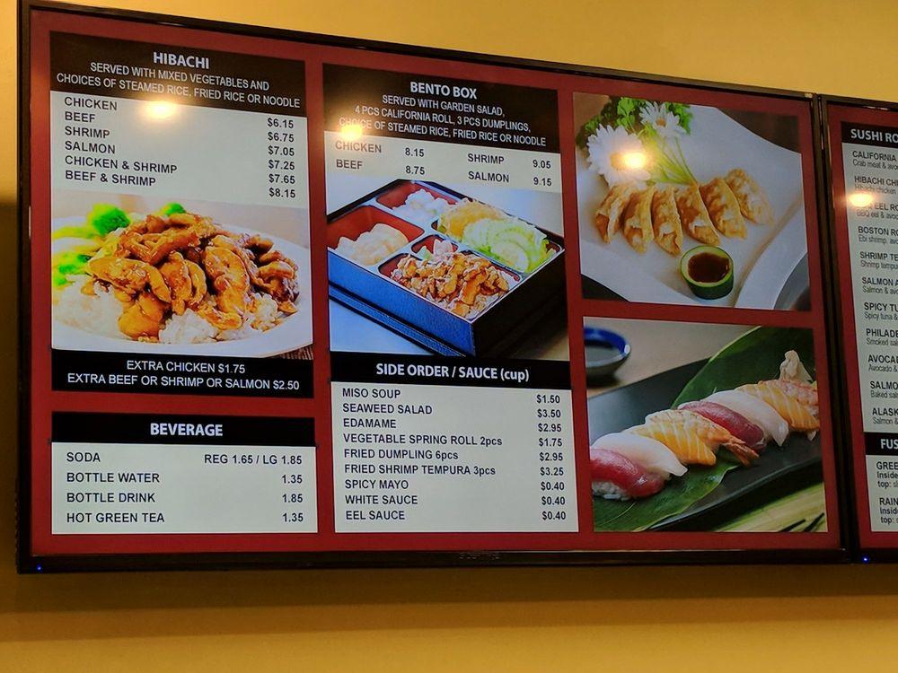Menu at Bento's Hibachi & Sushi Express restaurant, Gambrills