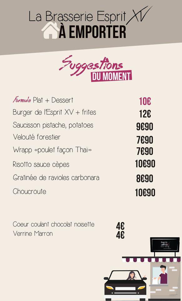Menu de Chez Gilou