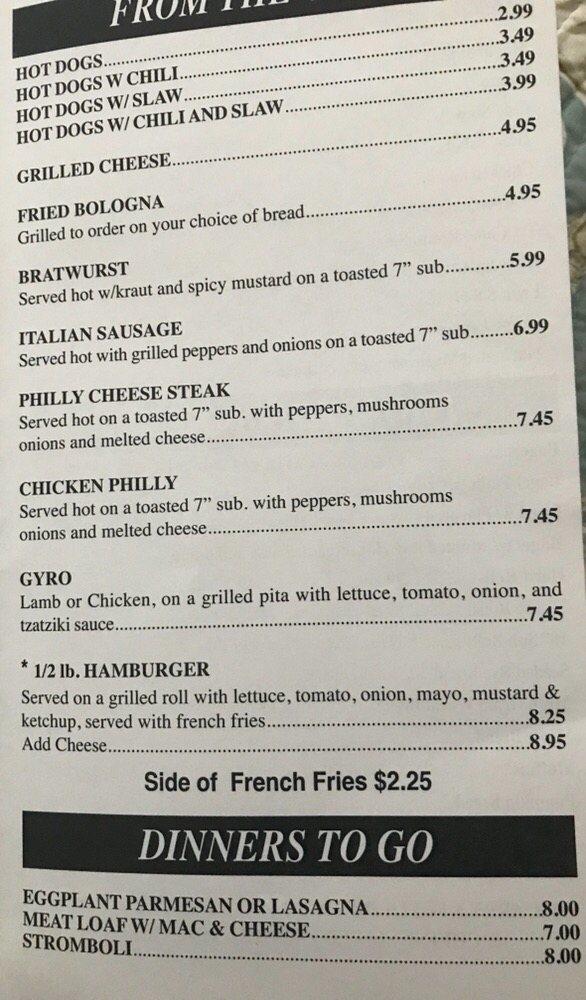 Menu at Calabash Deli cafe, Calabash, Beach Dr SW