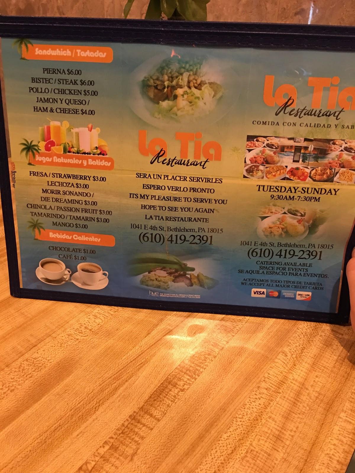 Carta de Maracas Cafe, Belén