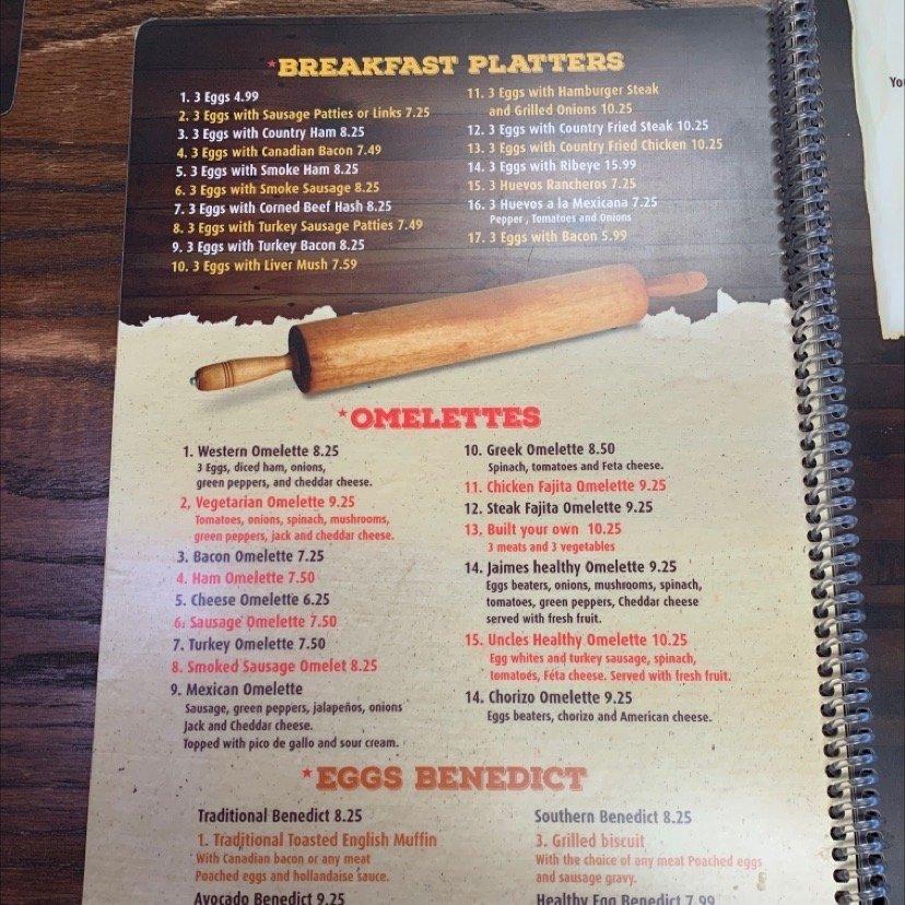 Menu at Sunshine Family Restaurant ️, Kannapolis
