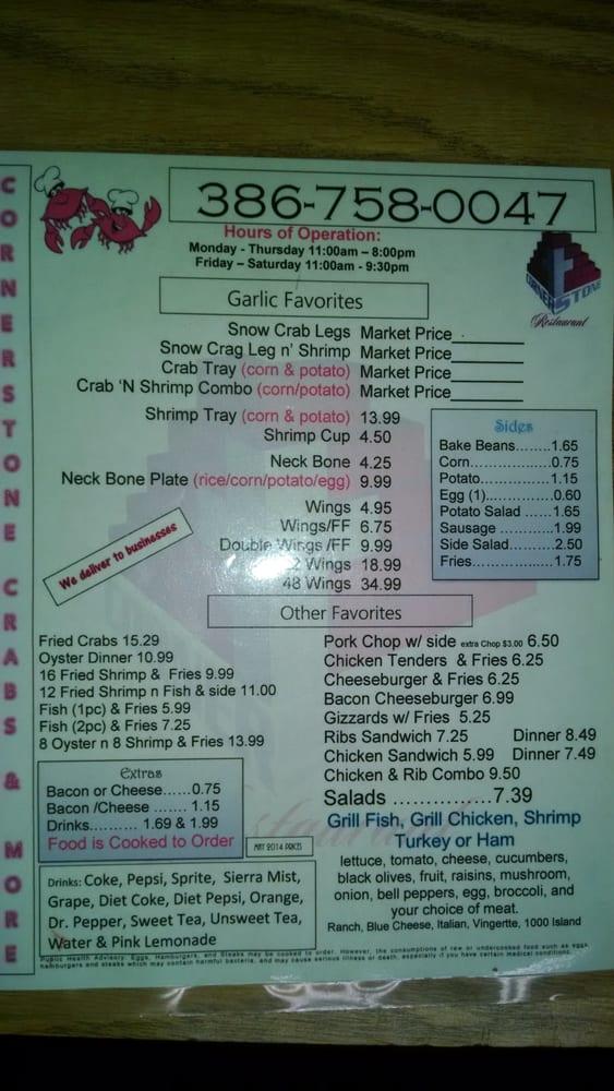 Menu at Kountry Korner Restaurant, Lake City, N Marion Ave 1320