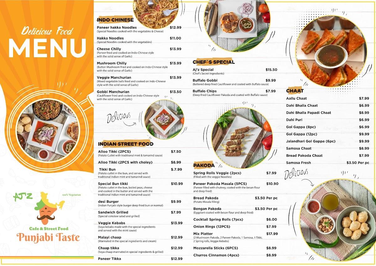 Menu at Punjabi Taste restaurant, Sunnybank Hills