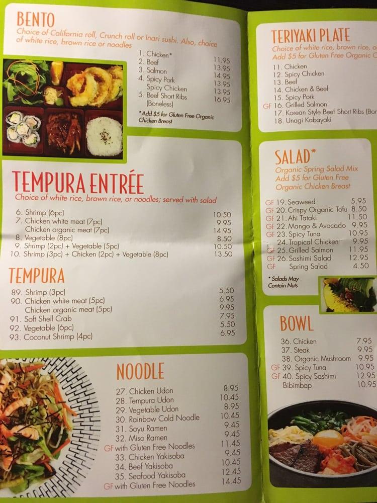 Menu at Bamboo Grill & Sushi restaurant, Seal Beach, Seal Beach Blvd E