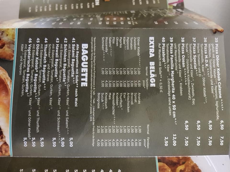Menu at Anadolu Emstek Döner Kebab Pizza, Emstek