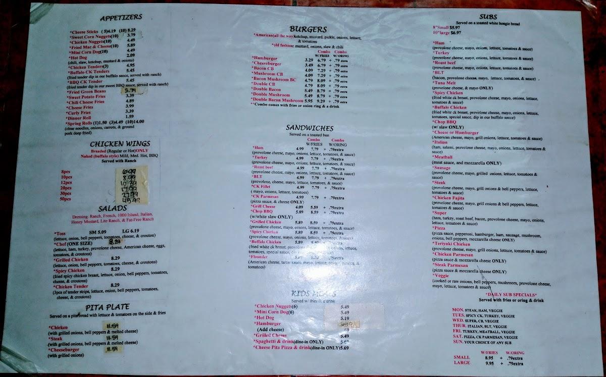 Menu at Mama Noi's Pizza pizzeria, Norwood