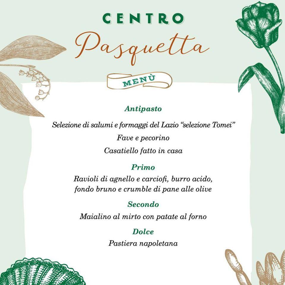Menu di Centro Restaurant 