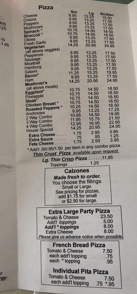tower pizza leominster menu