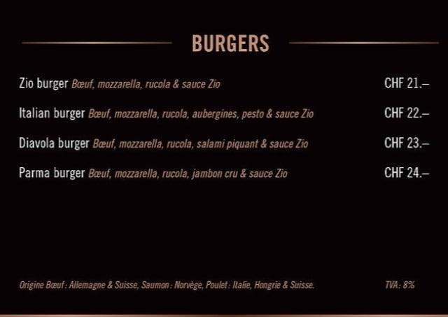 Menu di Zio, Cafeteria 